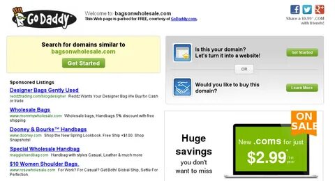 BagsOnWholesale.com - Starter Site Listed on Flippa: Fantast