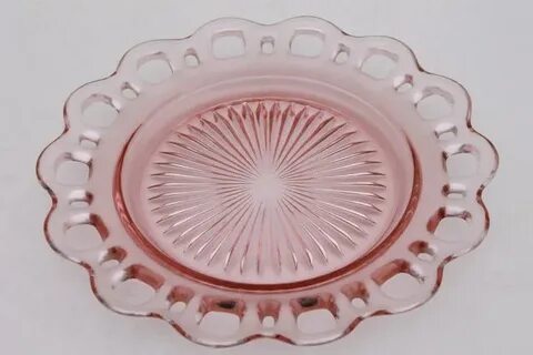 grill open lace Serving plate divided plate Hocking glass Pi