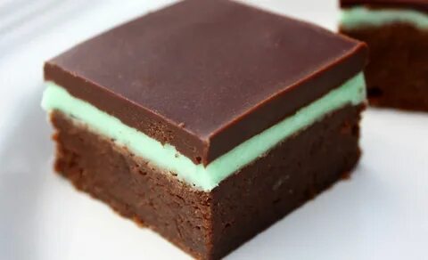 Creme de menthe brownies - I love, love, love these brownies