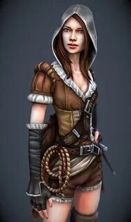 404 Not Found Thief character, Character portraits, Female c