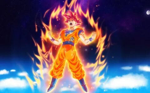 4k, Goku, fogo, Dragon Ball Super, manga, DBS, Dragon Ball D
