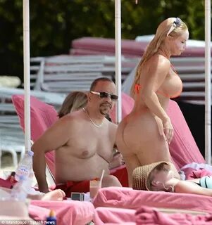 Ice-T shows beach body while wife Coco Austin puts on displa