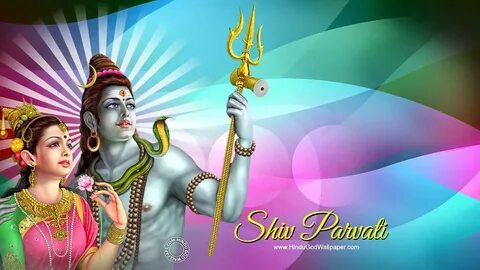Shiva Parvati Ganesha In Glittering Sky Background Shiva HD wallpaper Peakp...