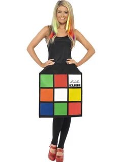 Купить женские костюмы SMIFFYS ✓ Rubiks Cube Costume 80s Adu