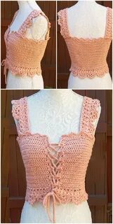 Crochet Stylish Corset Top - We Love Crochet Beautiful croch