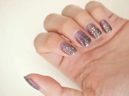 Purple ombre Ombre nails glitter, Nail designs glitter, Glit