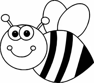 cool Bee Coloring Cartoon Page Bee coloring pages, Bee pictu