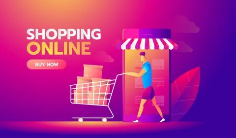 Online Shopping 662595 Vector Art at Vecteezy