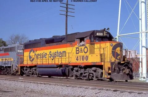 Chessie System/Baltimore & Ohio GP40-2 #4100 (note the overs