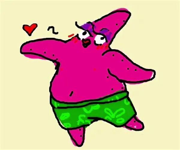 Patrick star in a bikini - Drawception