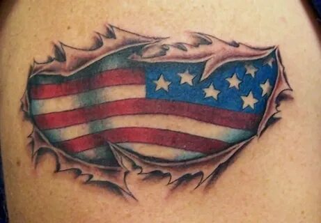 American Flag Tattoo 2 - Tattoos Book - 65.000 Tattoos Desig