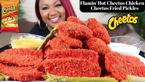 FLAMIN' HOT CHEETOS CHICKEN WINGS , HOT CHEETOS FRIED PICKLE