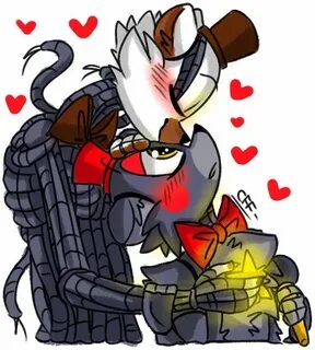 The newest and cutest ship ever lefty x molten fred Fnaf dra