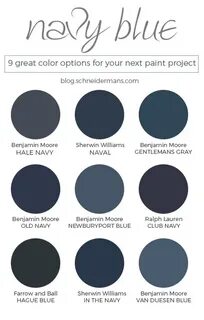 Navy Blue Paint Colors - Schneiderman's the blog Design and 