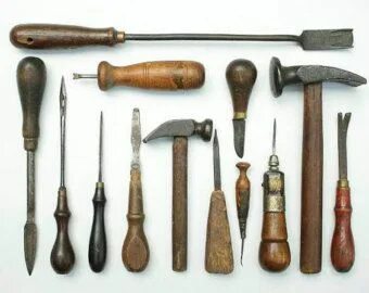 vinatge cobbler's tools