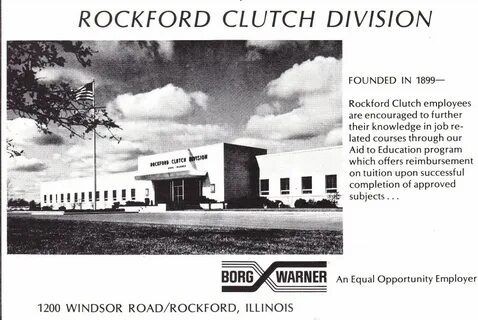 Rockford Clutch Division of Borg Warner - 1971 - RPL's Local