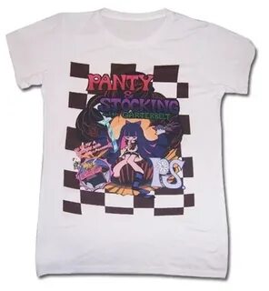 GE Animation Store. PANTY AND STOCKING CHECKERED JRS T-SHIRT