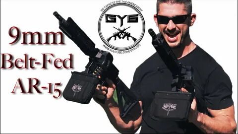 Dual Wielding AR-15 FULL AUTO 9mm Belt-Fed AR-15's - YouTube