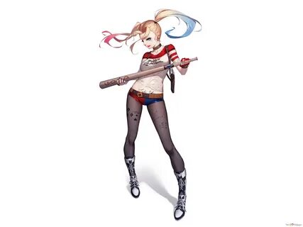 Harley Quinn (Anime Fanart) HD wallpaper download