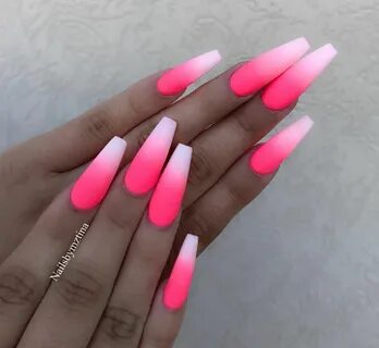 Follow my pin 👉 🏾 keshiabaddassmarie for more Pink ombre nail