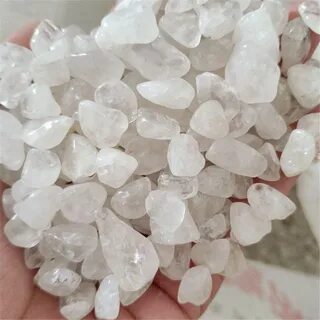 Collectibles White crystal Ore Crushed Gravel Stone Chunk Lo