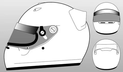 F 1 2019 Helmet Template