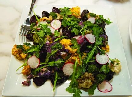 Air-Fried Vegetable Salad with Chimichurri Vinaigrette - Hom