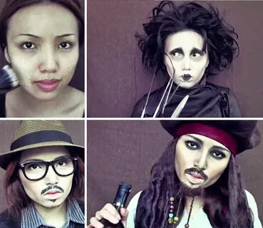 Makeup Artist Transforms Herself into Johnny Depp in 3-Minut