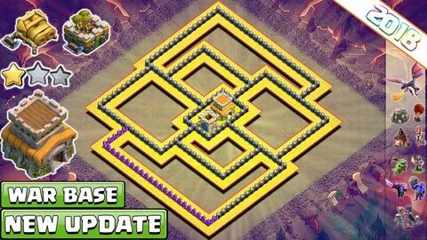 NEW! Clash of Clans Town Hall 8 (TH8) Clan-War Base 2018 !! 