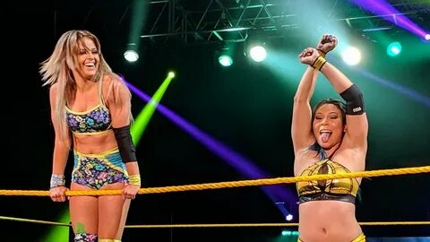 Candice LeRae & Mia Yim Tag Team Finishers (NXT Live Event 2