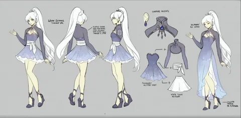 RWBY Volume 4 Concept Art - Weiss Schnee. Rwby characters, R