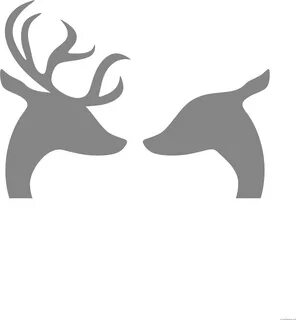 Deer Silhouette Animal Free Black White Clipart Images - Buc