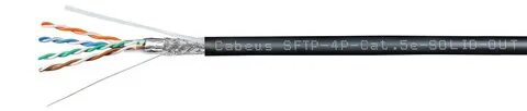 Купить кабель витая пара Cabeus SFTP-4P-Cat.5e-SOLID-OUT-LSZ