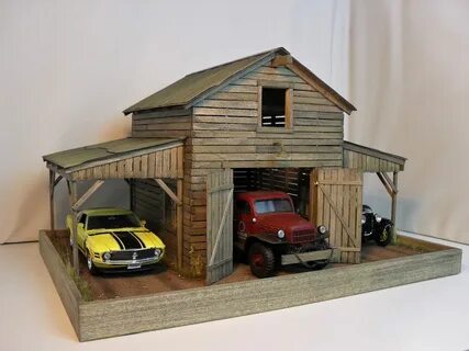 1:24 1:25 Danbury Mint / Franklin Mint Barn / garage diorama