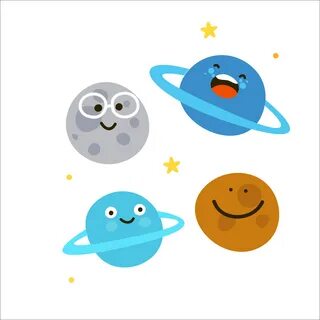 Solar System Planet Cartoon Illustration - Icon Png Planet E