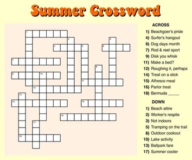 10 Best Large Print Easy Crossword Puzzles Printable - print