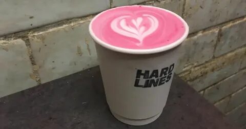 You can get pink coffee at a Cardiff coffee shop Coffee shop
