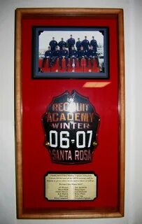 Shadow box - This was a gift made for fire academy instructo