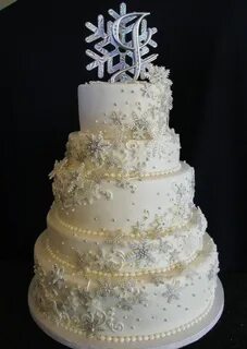 snowflake wedding cake Winter wedding cake, Winter wonderlan