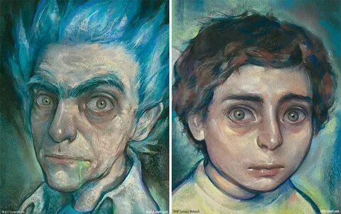 I Created Realistic Portraits Of Rick And Morty Bored Panda