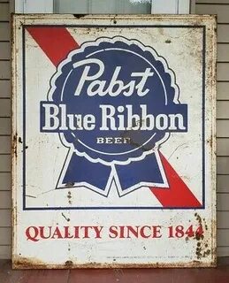 Collectibles PABST BLUE RIBBON PBR Beer 2 3/4 X 3 1/2 IN HAN
