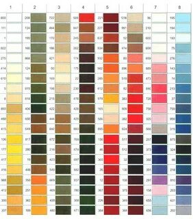 Gallery of gutermann colour chart sewing chart color - guter