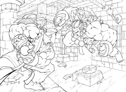 Street Fighter Coloring Pages - Free Printable Coloring Page