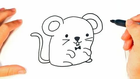 Cómo dibujar un Ratón Kawaii paso a paso Dibujo fácil de Rat