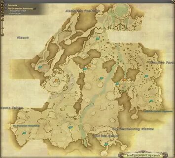 ffxiv sea of clouds aether currents map