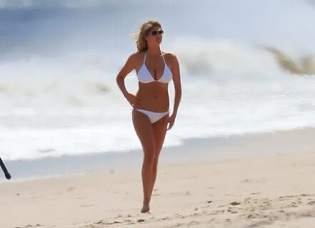 Kate Upton - White Bikini in the Hamptons Just FAB Celebs