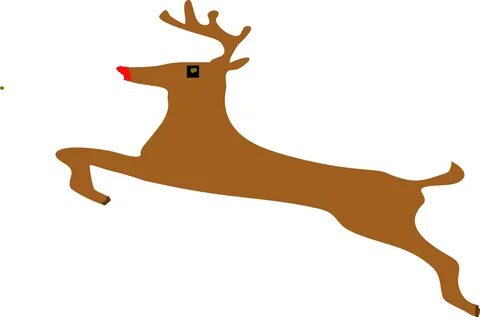 Drawn jumping brown deer free image download
