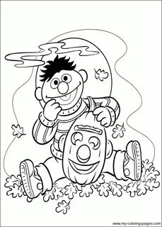 Ernie & Bert coloring pages! Color, Coloring pages, Nerd