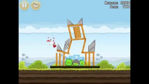 Angry Birds Mighty Hoax 4-1 Walkthrough 3 Star - YouTube