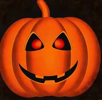 red eyes, face of pumpkin, picture, pumpkin, head, vegetable